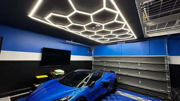 Garage Lighting and Flooring Installation in Ponte Vedra