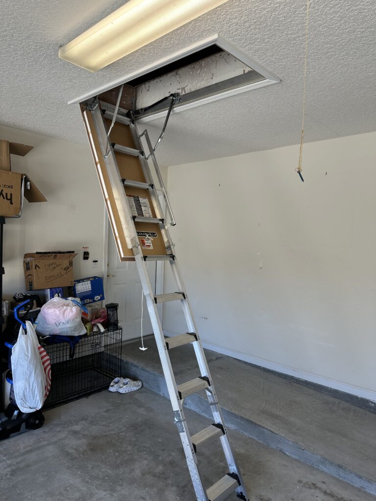 Attic Ladder Installation in Jacksonville — attic modification
