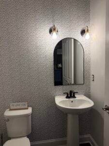 Bathroom Renovation in St Johns — artwork hanging
