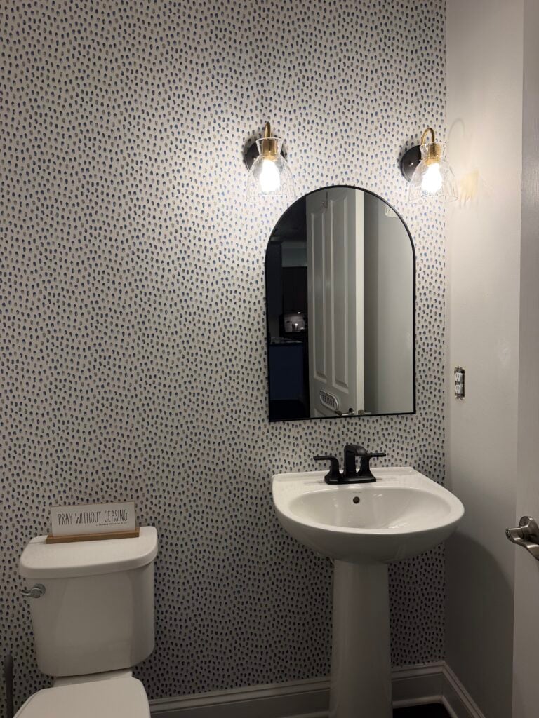 Bathroom Renovation in St Johns — artwork hanging