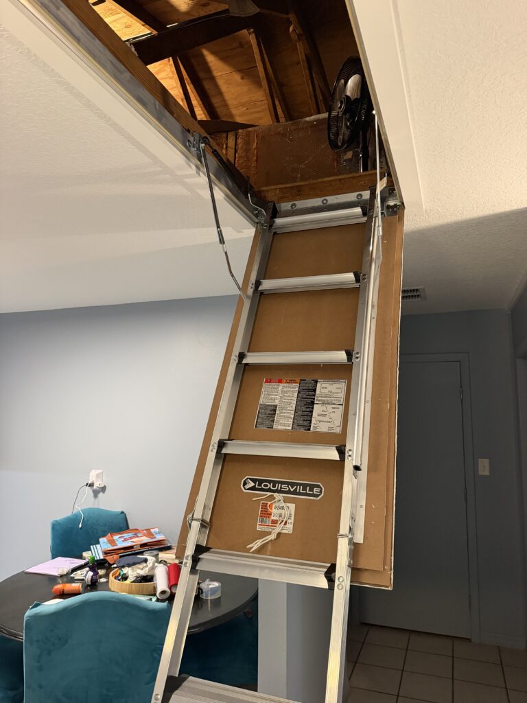 Attic Ladder Installation in St Johns — attic access panel replacement