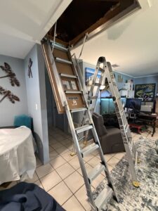 Attic Ladder Installation in St Johns — aluminum attic ladder installation